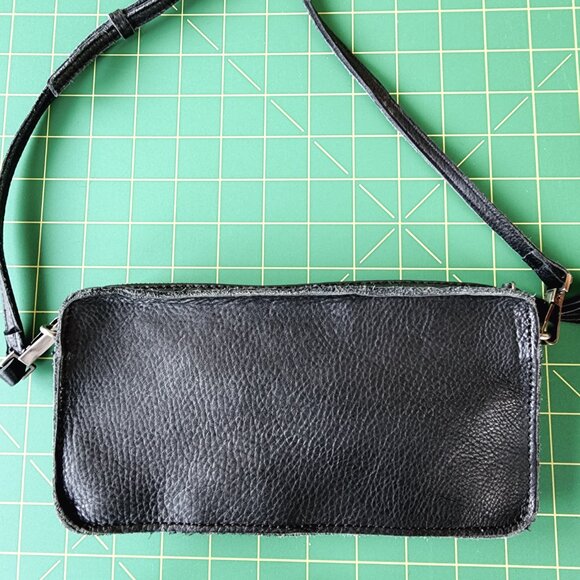 Kelsi Dagger Black Leather Crossbody Bag - Picture 2 of 11